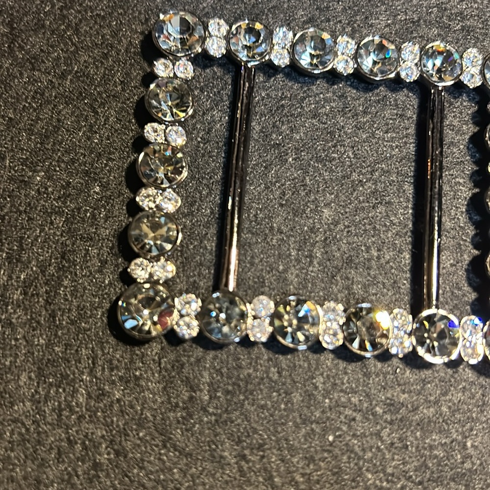 Sparkling Rhinestone Belt Buckle - Picture 2 of 4